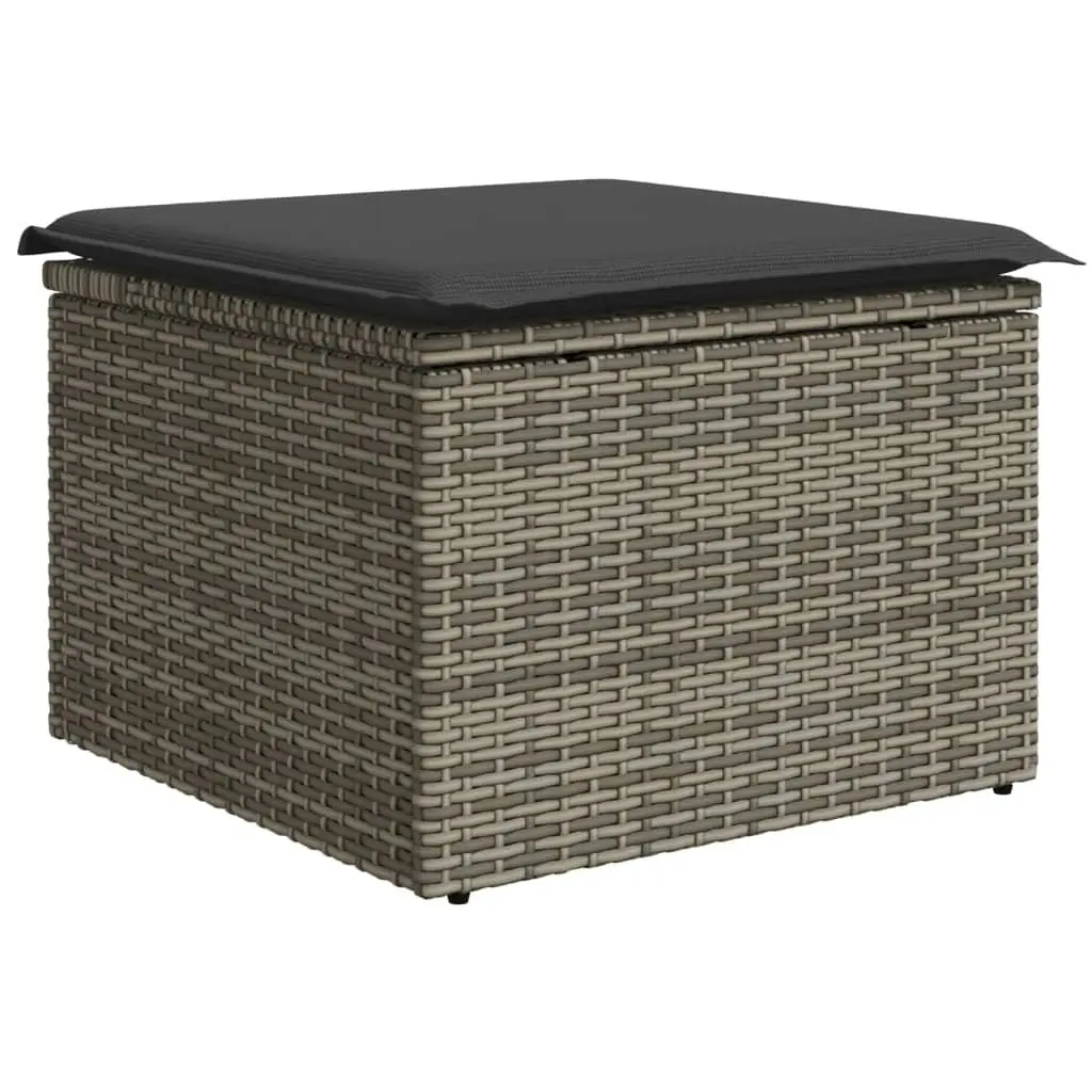 5-Piece Outdoor Sofa Set in Grey Rattan