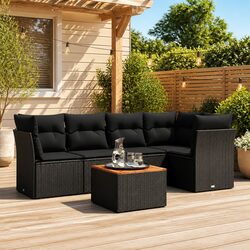 6-Piece Garden Sofa Set - Dimensions and Specs Included