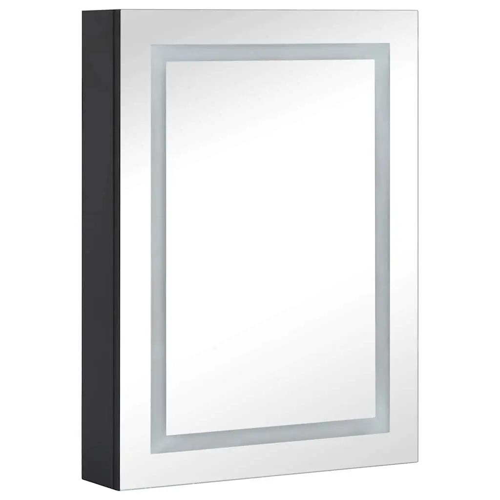 Bathroom Vanity Mirror Cabinet for Bathroom with LED Light Anthracite 50x13x70cm