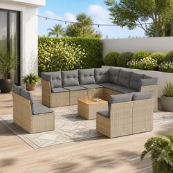 Garden Sofa Set - 12 Piece Modular Outdoor Furniture