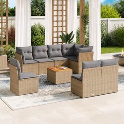 Specifications of 9 Piece Garden Sofa Set for Outdoors