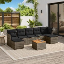 8-Piece Garden Sofa Set Specifications: Durable and Modular