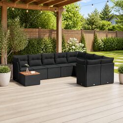 Specifications of 10-Piece Rattan Outdoor Sofa Set