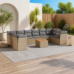 11-Piece Outdoor Sofa Set Details: Dimensions and Materials