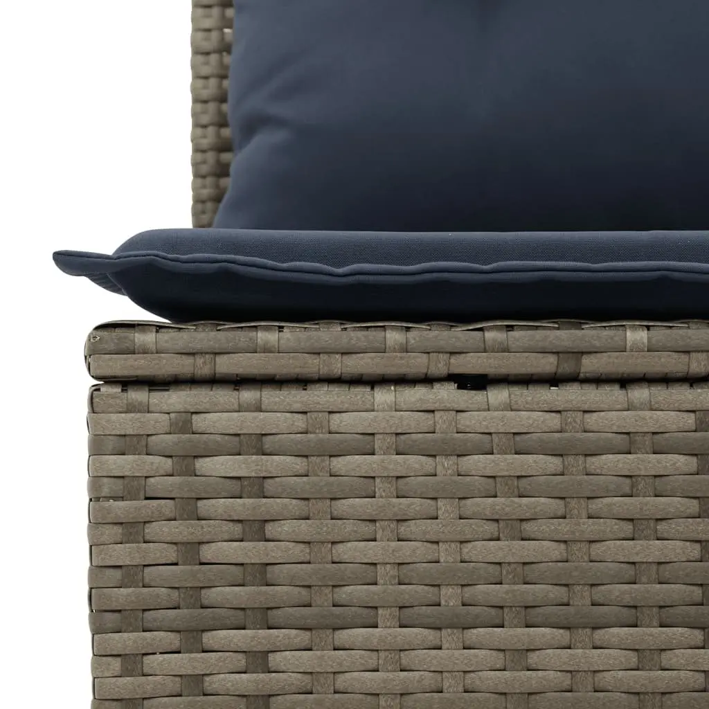 Garden Sofa Set Outdoor Furniture 13 Piece Grey Poly Rattan Patio Seating