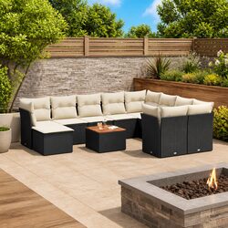 Specifications of the 11 Piece Black Poly Rattan Sofa Set