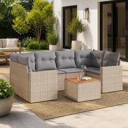 Specifications of 7 Piece Garden Sofa Set with Cushions