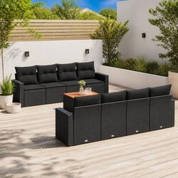 Specifications of 9 Piece Outdoor Garden Sofa Set