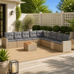 10-Piece Modular Garden Sofa Set: Specs & Features