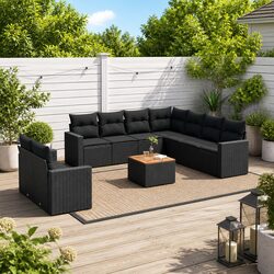 Detailed Overview of 10 Piece Modular Garden Sofa Set