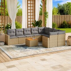 Garden Sofa Set - 10 Pieces of Durable Outdoor Furniture