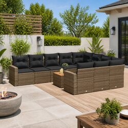 11 Piece Garden Sofa Set - Dimensions & Materials
