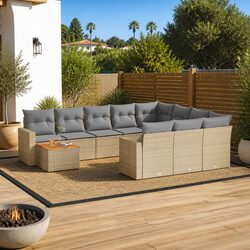 11 Piece Garden Sofa Set: Specifications and Features