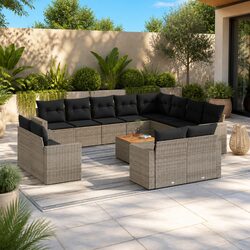 Detailed Specs of the 13-Piece Grey Outdoor Sofa Set