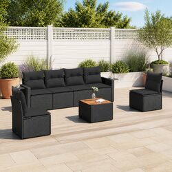 Specifications of 7 Piece Garden Sofa Set with Cushions