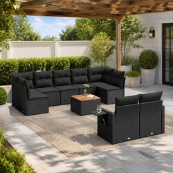 Specifications of the 10-Piece Garden Sofa Set