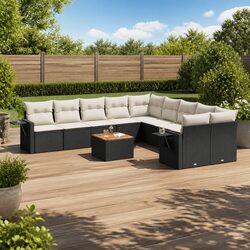 11 Piece Garden Sofa Set with Acacia Wood Table