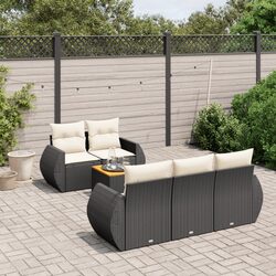 6-Piece Garden Sofa Set: Dimensions and Features