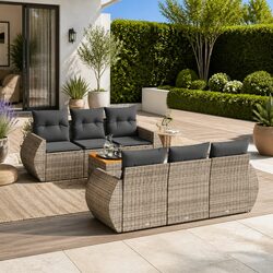 Specifications of the 7-Piece Grey Outdoor Sofa Set