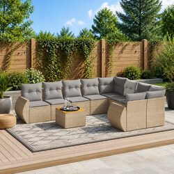9 Piece Garden Sofa Set: Specifications and Features