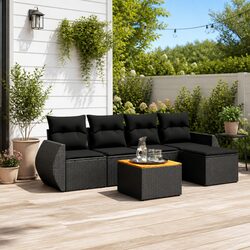 6-Piece Garden Sofa Set - Dimensions, Materials, and Features