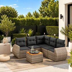 6 Piece Garden Sofa Set: Dimensions, Materials, and Features