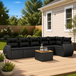 Specifications of 7 Piece Garden Sofa Set with Storage