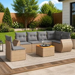 Specifications of 7 Piece Modular Garden Sofa Set