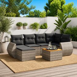 7 Piece Garden Sofa Set Dimensions & Features