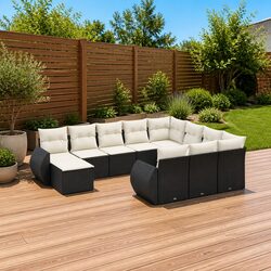 Specifications for 11 Piece Outdoor Modular Garden Sofa Set