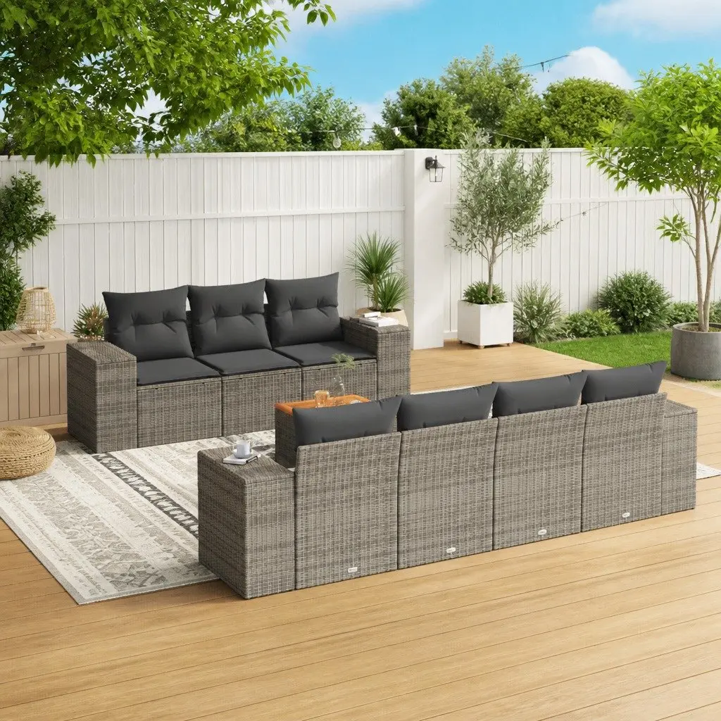 8 Piece Modular Garden Sofa Set with Storage Options