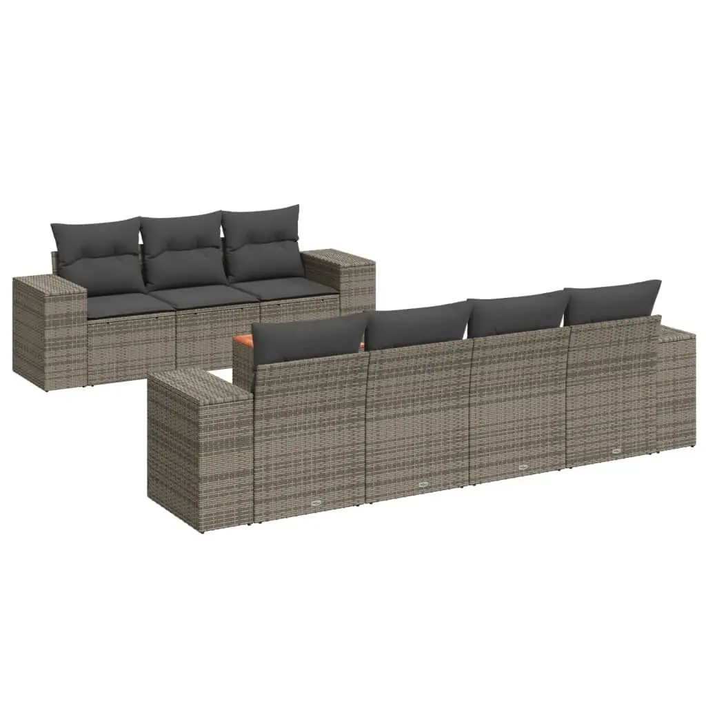 8 Piece Modular Garden Sofa Set with Storage Options