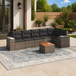 7 Piece Grey Garden Sofa Set Specifications and Features