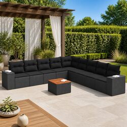Specifications of 10 Piece Outdoor Sofa Set with Cushions