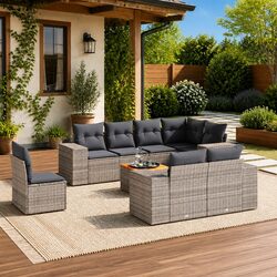 9 Piece Garden Sofa Set Specifications for Outdoor Comfort