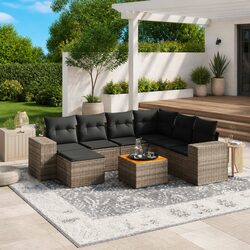 Garden Sofa Set 8 Pieces - Specs and Features Overview