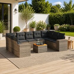 Specifications of 10-Piece Outdoor Sofa Set with Storage