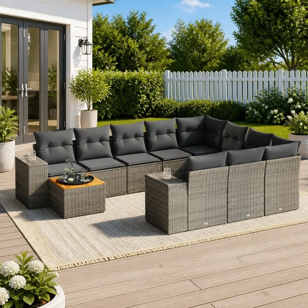 11 Piece Modular Outdoor Sofa Set