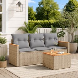 Specifications of Beige Outdoor Garden Sofa Set