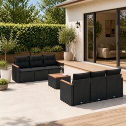 Detailed Specs of 7-Piece Garden Sofa Set for Outdoors