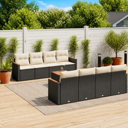 Detailed Specifications of 9 Piece Outdoor Sofa Set with Storage