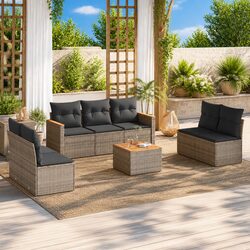 Specifications of the 8-Piece Modular Outdoor Sofa Set