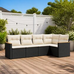 5-Piece Outdoor Sofa Set: Modular Design & Storage