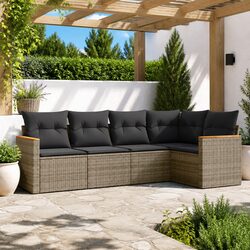 Specifications of 5-Piece Garden Sofa Set with Cushions