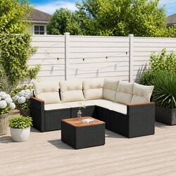Garden Sofa Set Specifications: 6-Piece Modular Outdoor Furniture