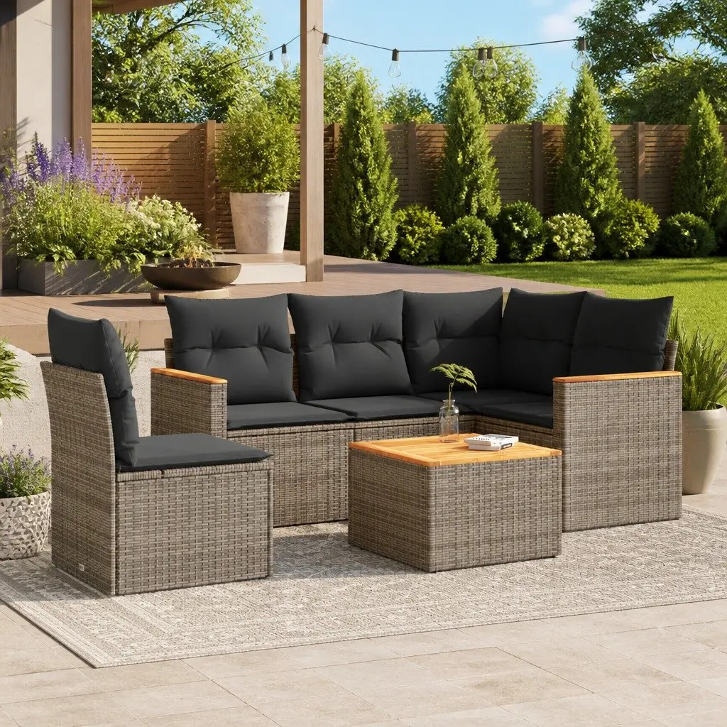 6-Piece Modular Garden Sofa Set