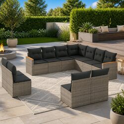 Specifications of 11-Piece Modular Garden Sofa Set