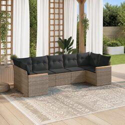 Specifications of 7-Piece Grey Garden Sofa Set for Outdoors