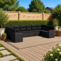 Detailed Specifications of 10 Piece Garden Sofa Set