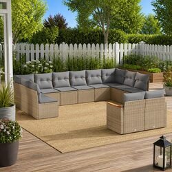 Garden Sofa Set - 12-Piece Modular Patio Seating